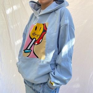 Authentic Drew House Light Blue Lollipop Hoodie